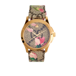 Gucci 38mm Bloom Watch, Canvas/Stainless Steel, Multi, B, 2*